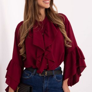 Overhemd met lange mouwen model 220226 Rue Paris