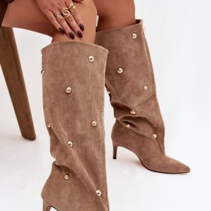 Laarzen met hoge hakken model 221149 Step in style