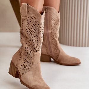 Laarsjes met hoge hak model 199179 Step in style