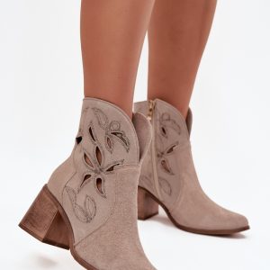 Laarsjes met hoge hak model 222962 Step in style