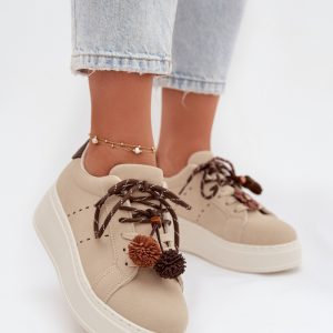 ~Buty sportowe na platformie model 223587 Step in style
