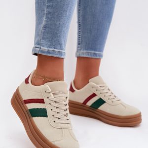 ~Buty sportowe na platformie model 224419 Step in style