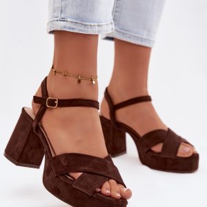 sandalen op hak model 225632 Step in style