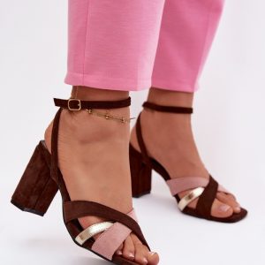 sandalen op hak model 226335 Step in style