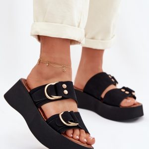 ~Klapki na platformie model 226359 Step in style