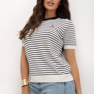 Trui met korte mouwen model 230140 Italy Moda