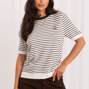 Trui met korte mouwen model 230142 Italy Moda