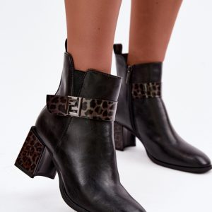 Laarsjes met hoge hak model 231187 Step in style