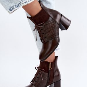 Laarsjes met hoge hak model 232089 Step in style