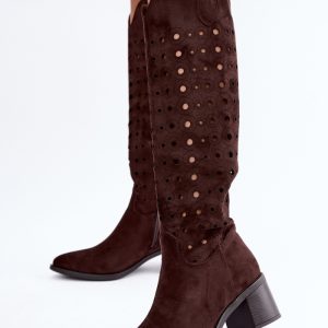 Laarzen met hoge hakken model 232090 Step in style